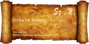 Szkala Minna névjegykártya